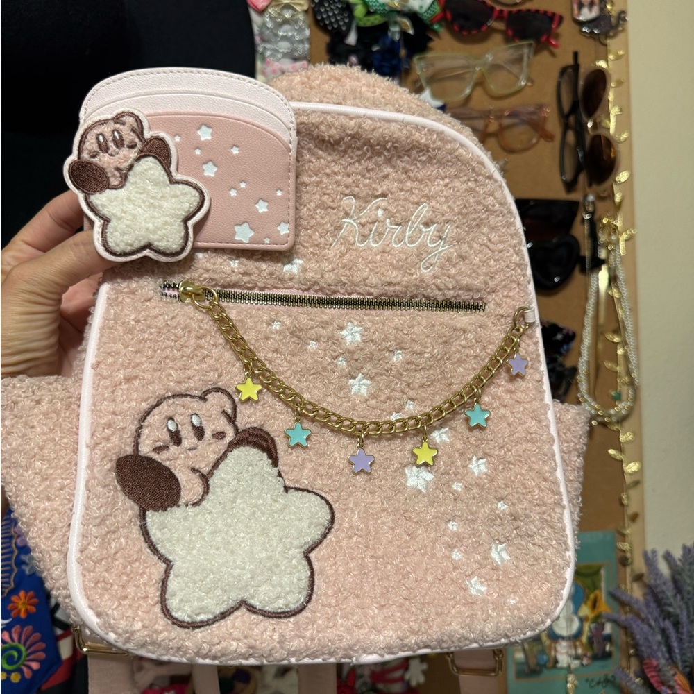 Bioworld Kirby Pink and Cream Star Backpack Set